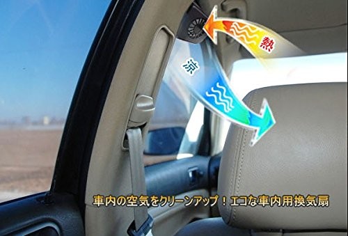 ソーラー電源クールファン 車内の換気用に ソーラー電池で電源不要 Carfan Origincomネット